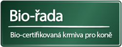 Bio-řada - Bio-certifikovaná krmiva pro koně